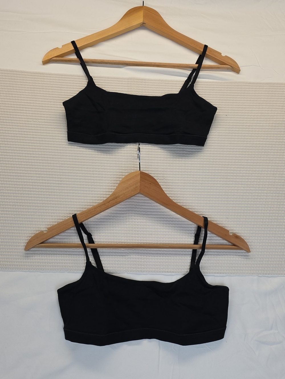 Quince Classic Black Bralette - Women Intimates & Sleepwear X 2  Small
